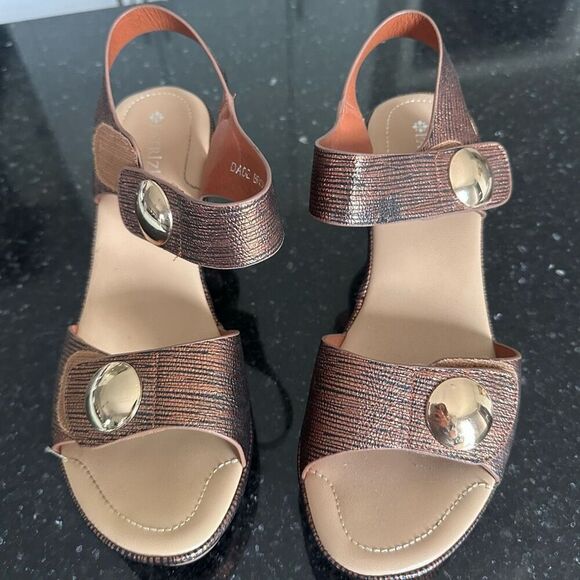 PATRIZIA DADE Brinze Dade Party STRAP SANDAL SIZE 10 - Picture 13 of 13